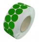 Preview: Fabric Adhesive dots, strong adhesive on one side, Ø 30mm, green